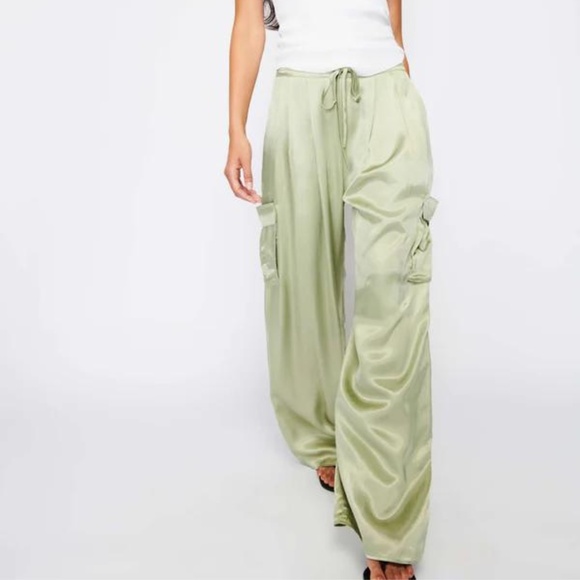NWT Light Green Olive Oil Romeo Pants Size XS, S, L - Picture 3 of 9